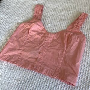 Abercrombie & Fitch pink crop top size M